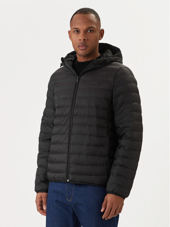 Calvin Klein Calvin Klein Átmeneti kabát LV04LE520G Fekete Regular Fit