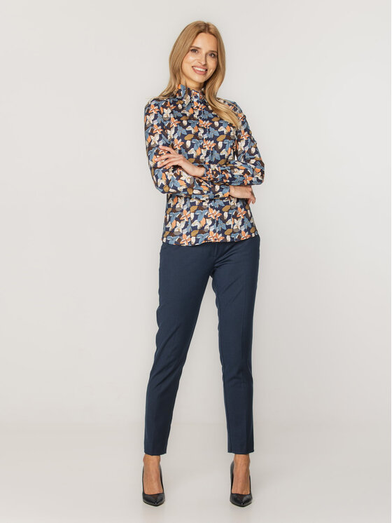 Willsoor Willsoor Koszula 61335 Granatowy Regular Fit
