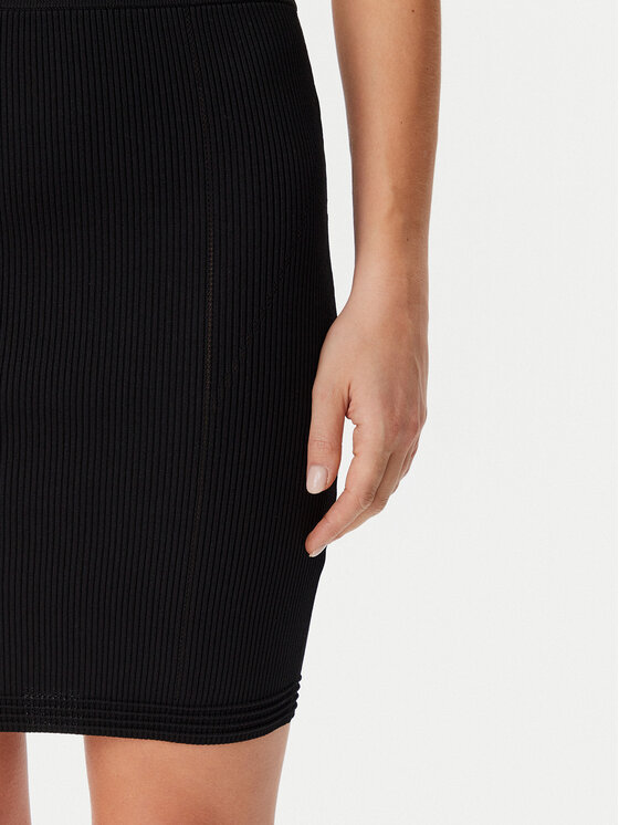 Guess Guess Pouzdrová sukně W5GD88Z3L10 Černá Regular Fit