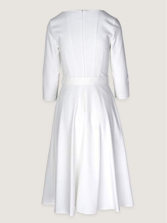 Willsoor Willsoor Sukienka koktajlowa 67865 Biały A-Line Fit