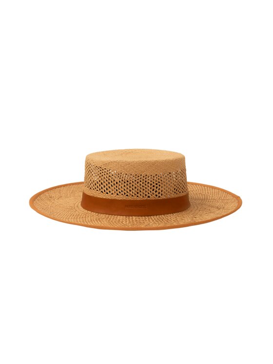 Paris+Hendzel Paris+Hendzel Kapelusz Ash Brown Panama Boater Brązowy
