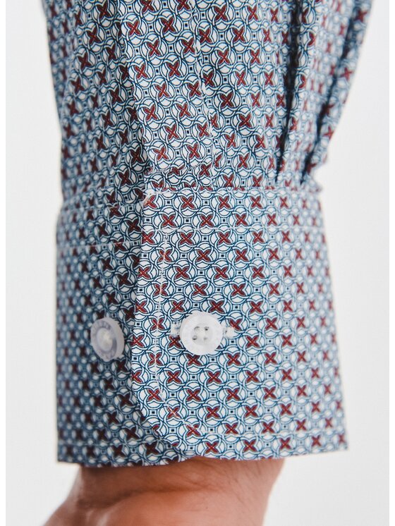 Pako Lorente Pako Lorente Koszula P25WF-1X-023 Niebieski Slim Fit