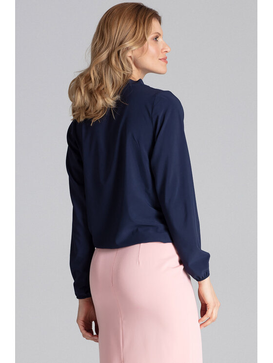 FIGL FIGL Blúzka M659 Tmavomodrá Regular Fit