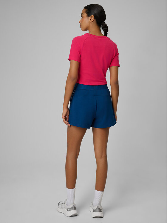 4F 4F Szorty sportowe COZY Turkusowy Slim Fit