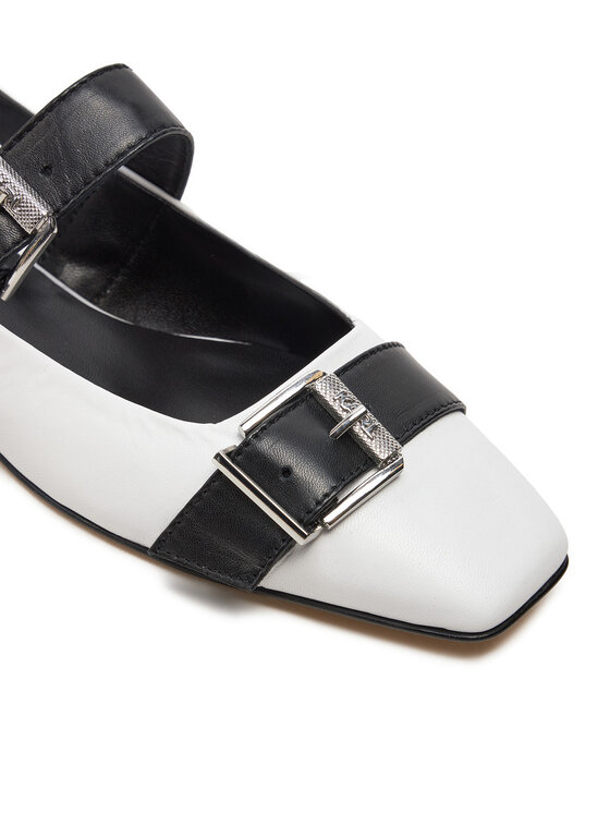 KARL LAGERFELD KARL LAGERFELD Baleriny Konnie KL40186 Biały