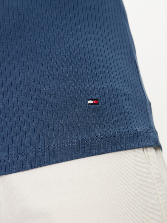 Tommy Hilfiger Tommy Hilfiger Top WW0WW38635 Plava Slim Fit
