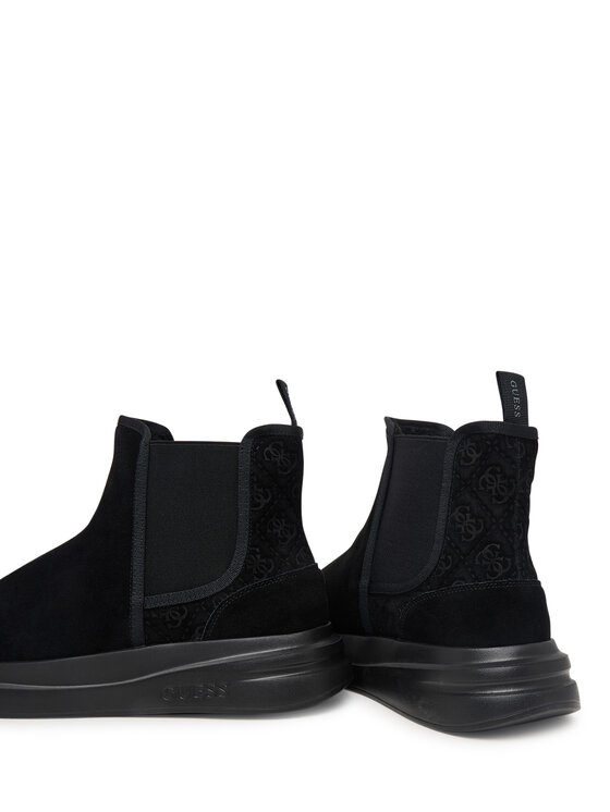 Guess Guess Боти тип челси FMFECT LEA10 Черен