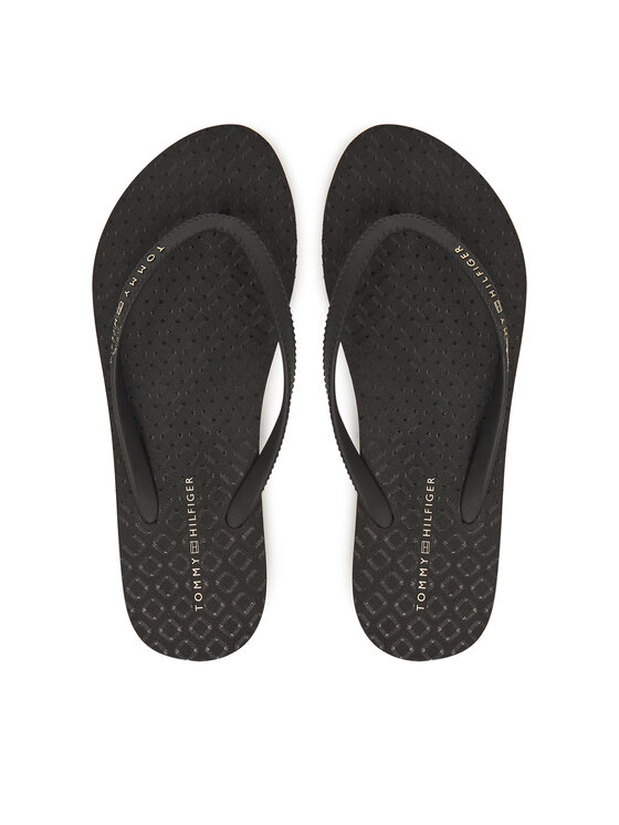 Tommy Hilfiger Tommy Hilfiger Japonki Hilfiger Strap Beach Sandal FW0FW08736 Czarny