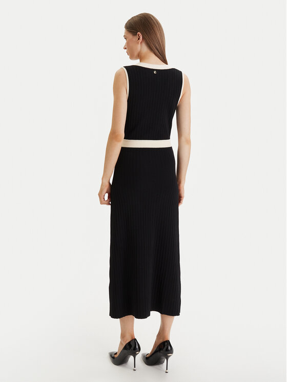 LOLA CASADEMUNT LOLA CASADEMUNT Kootud kleit LS2616160 Must Regular Fit