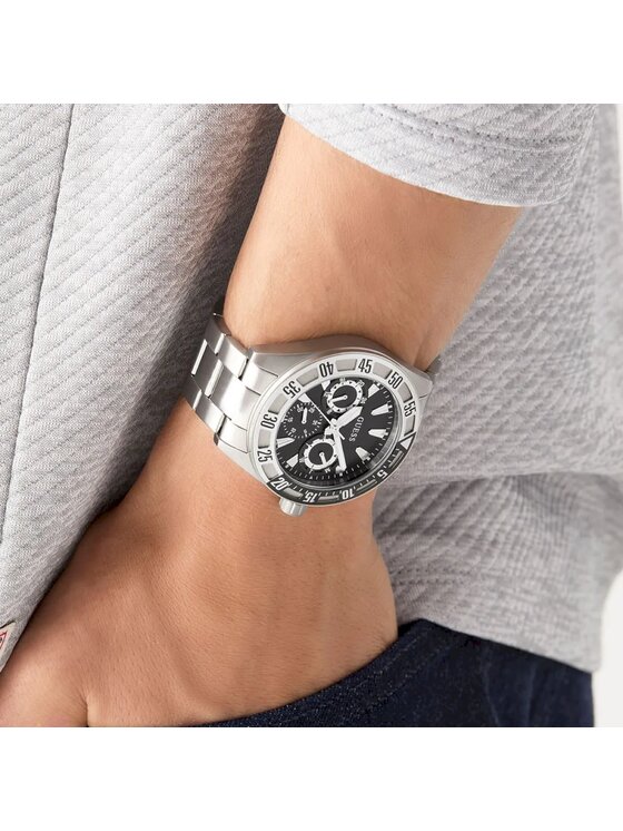 Guess Guess Hodinky GW0904G Stříbrná