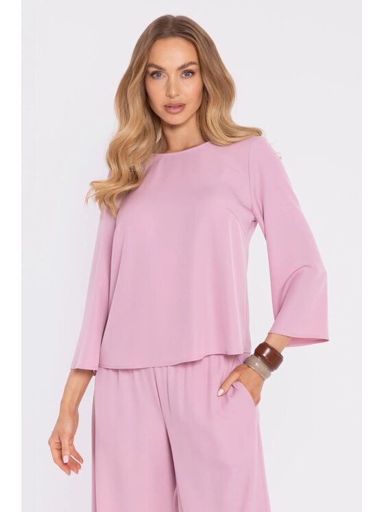 Made of Emotion Made of Emotion Blusa M905 Rosa chiaro Oversize