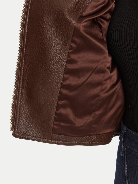 Guess Guess Giacca in similpelle W5YL19 WHDS0 Marrone Regular Fit
