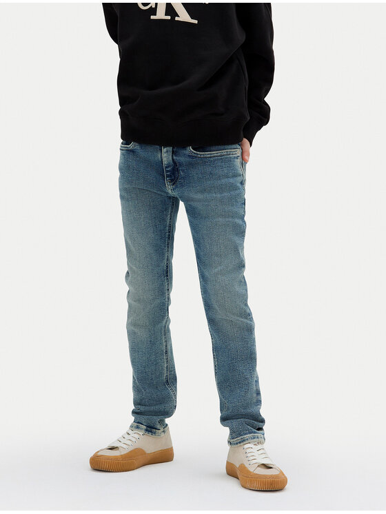 Calvin Klein Jeans Blugi IB0IB02189 D Albastru Slim Fit