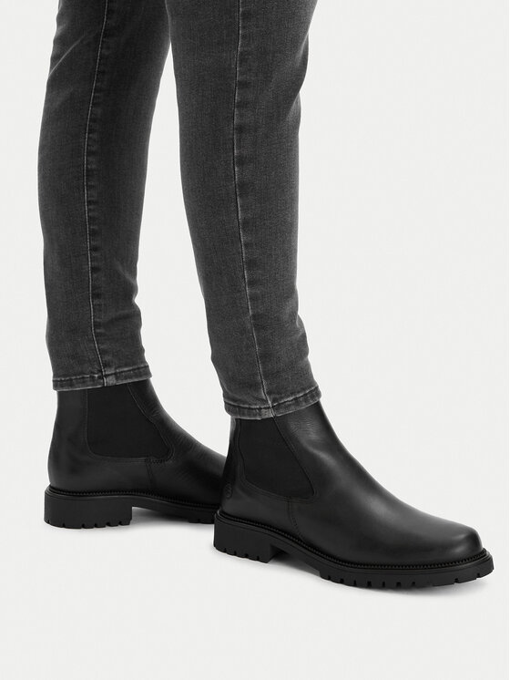 Tamaris Tamaris Kotníková obuv s elastickým prvkem 1-26427-41 Černá
