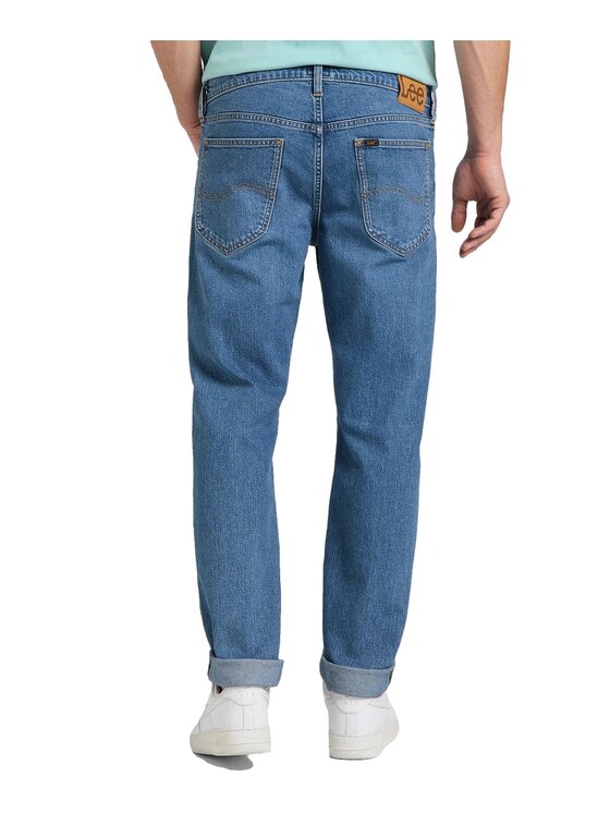 Lee Lee Jeansy DAREN ZIP FLY Niebieski Straight Fit