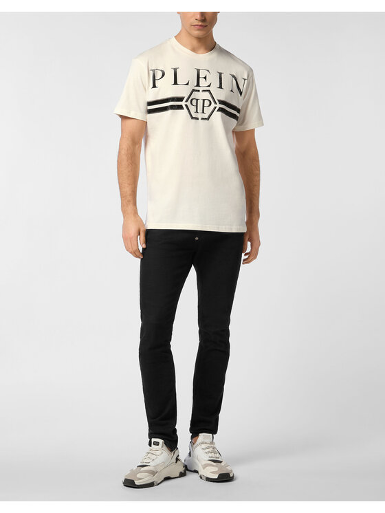 PHILIPP PLEIN PHILIPP PLEIN T-Shirt 27091 Biały Regular Fit