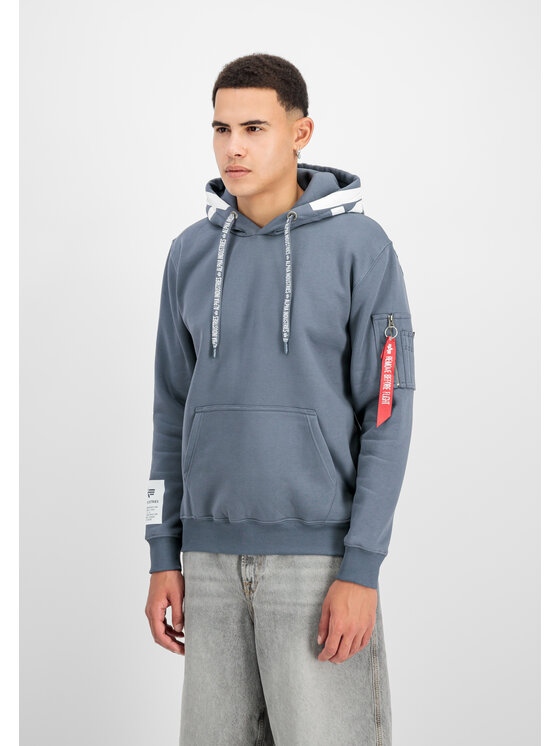 Alpha Industries Alpha Industries Bluza Alpha Hoodie Błękitny Regular Fit
