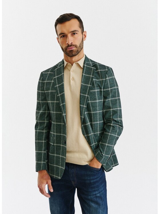 Pako Lorente Pako Lorente Marynarka P22WF-3X-006 Zielony Slim Fit