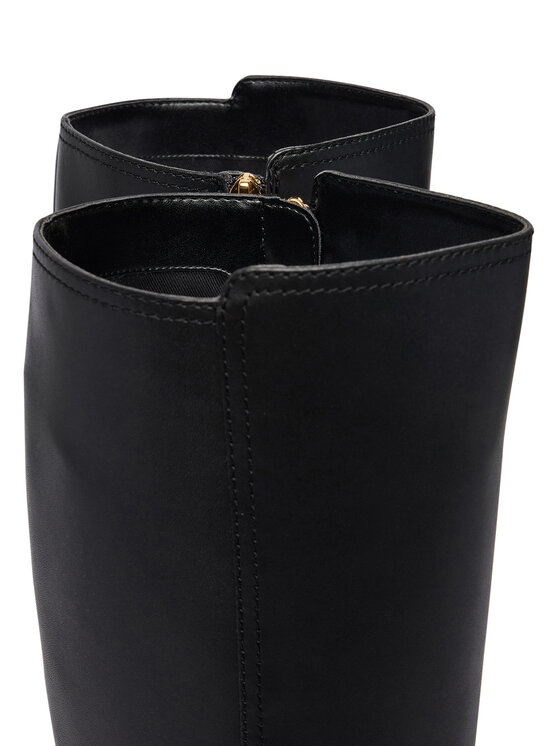 LAUREN RALPH LAUREN LAUREN RALPH LAUREN Jātnieku tipa zābaki Brooke II Calfskin Tall Boot 802974383004 Melns