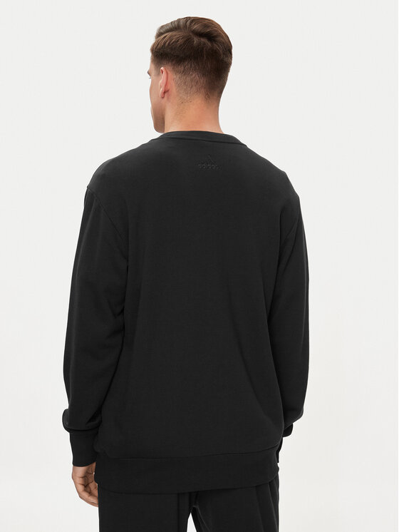 adidas adidas Μπλούζα Essentials French Terry Big Logo Sweatshirt IC9324 Μαύρο Regular Fit