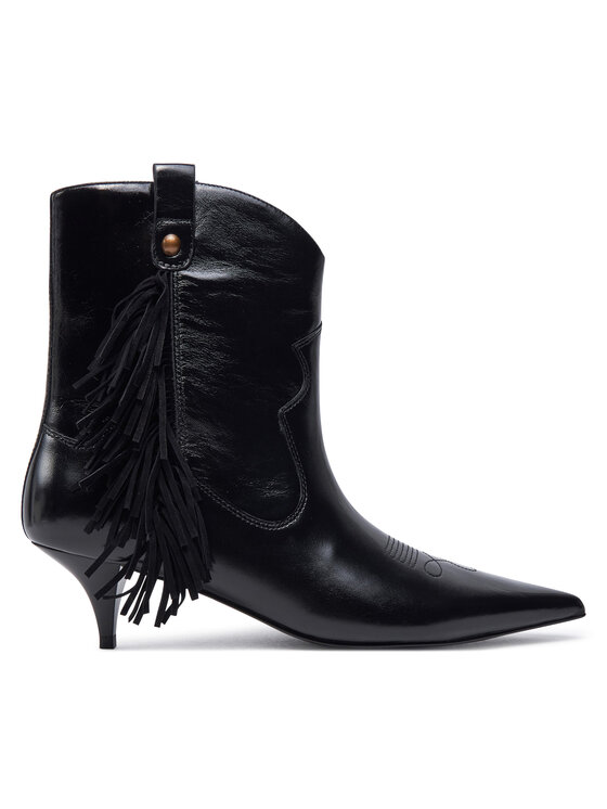 PINKO Kovbojské topánky Ada 12 SD0099 P043 Čierna
