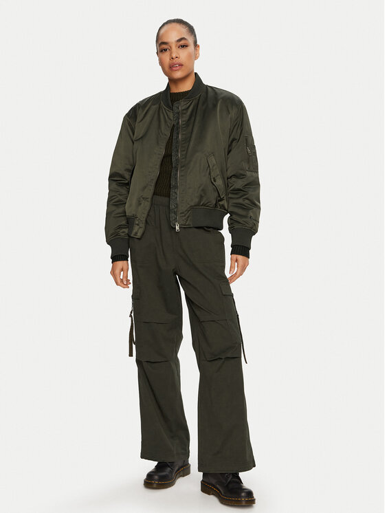 Champion Champion Kurtka bomber 117578 Zielony Custom Fit