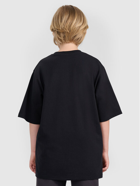 4F 4F T-Shirt CITY LINES Czarny Oversize