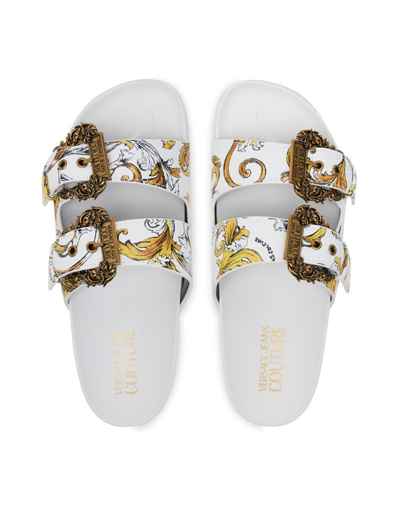 Versace Jeans Couture Versace Jeans Couture Natikači 78VA3SM1 ZS366 G03 Bela
