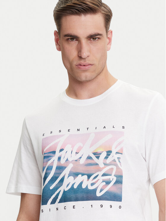 Jack&Jones Jack&Jones T-krekls Colton 12268438 Balts Standard Fit