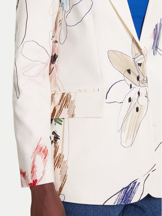 Desigual Desigual Піджак Arty 25WWEW21 Білий Regular Fit