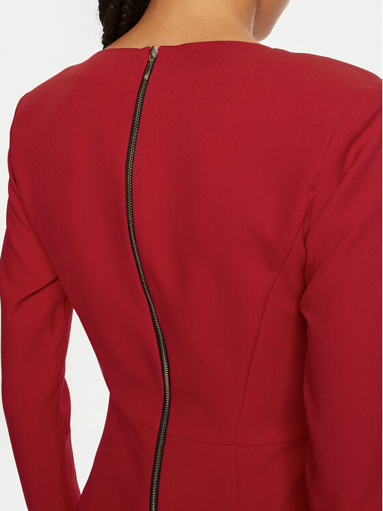 ACCESS FASHION ACCESS FASHION Cocktail obleka 44-3329-468 Rdeča Slim Fit