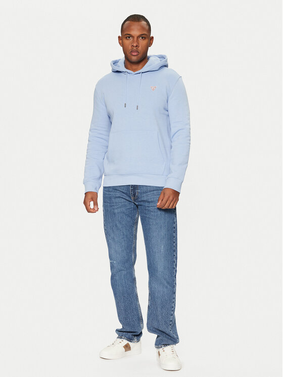 Guess Jeans Guess Jeans Mikina M4YQ22 K9V31 Modrá Regular Fit