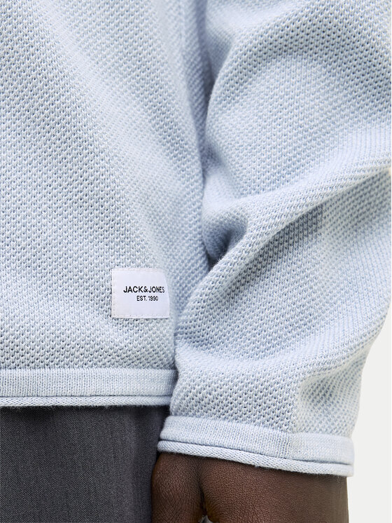 Jack & Jones Jack & Jones Pulover Hill 12157321 Albastru celest Regular Fit