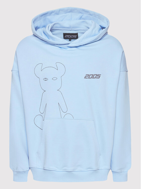 2005 2005 Bluza Unisex Horned Błękitny Regular Fit