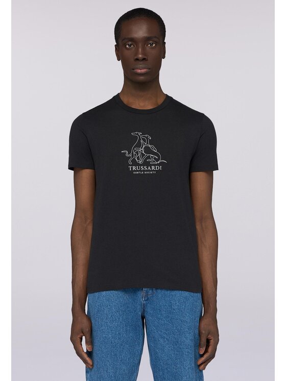 Trussardi Trussardi T-shirt G0278100049N033 Nero Regular Fit