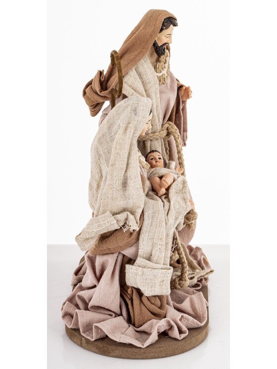 MIAhome MIAhome Figurka dekoracja świąteczna SAGRADA FAMILIA-3 Brązowy