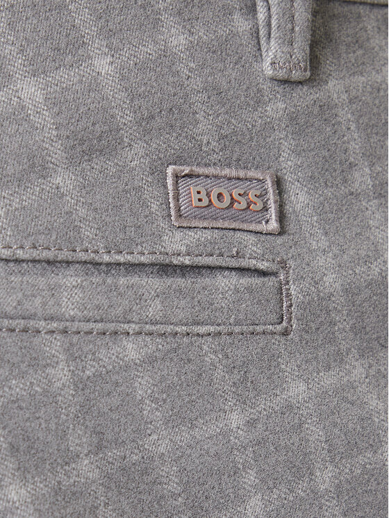 BOSS BOSS Chino kalhoty 50547722 Šedá Slim Fit