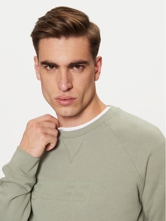 Guess Guess Felpa Z4YQ16 K9V31 Verde Regular Fit