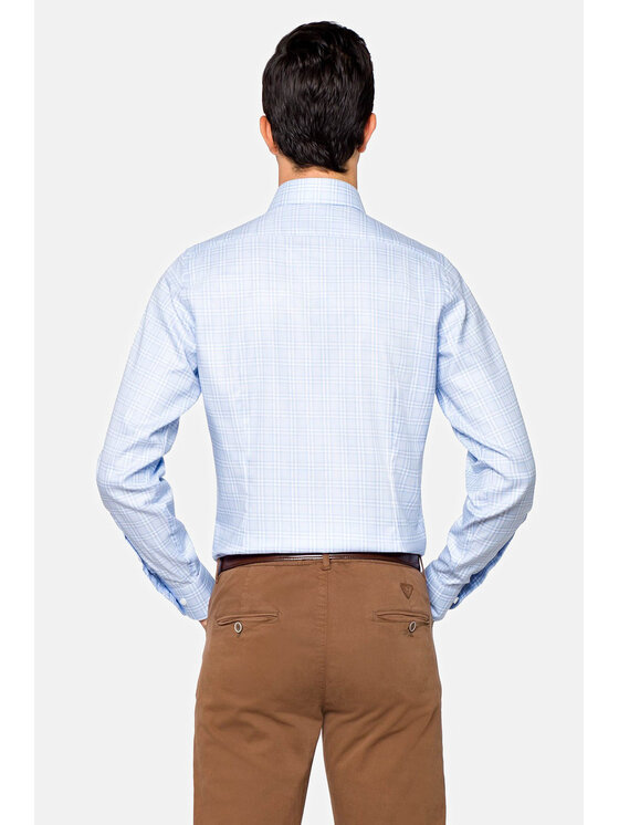 Lancerto Lancerto Koszula Ramona KO073120000013 Błękitny Slim Fit