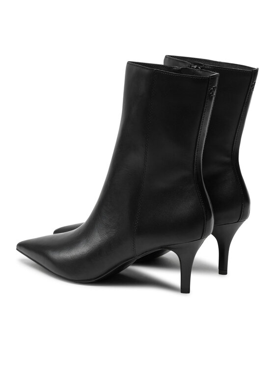 Calvin Klein Jeans Calvin Klein Jeans Čizme 60Mm Stiletto Heel Bootie YW0YW01836 Crna