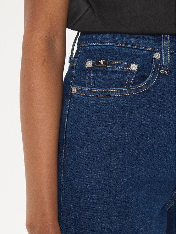 Calvin Klein Jeans Calvin Klein Jeans Jeans hlače J20J223659 Mornarsko modra Straight Fit