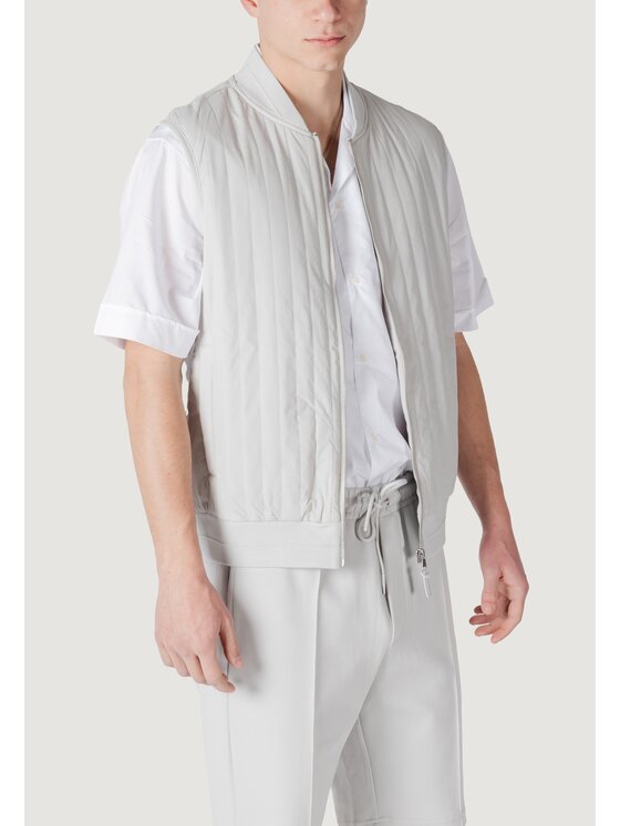 Antony Morato Antony Morato Kurtka skórzana REGULAR FIT Szary Regular Fit