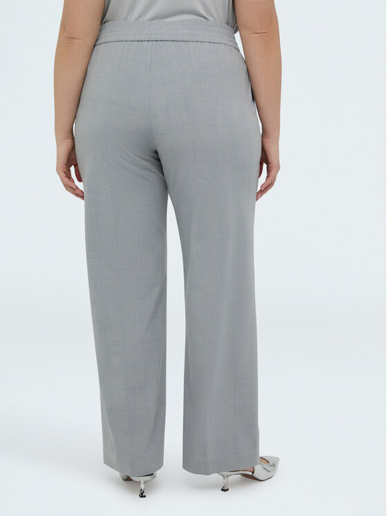 Fiorella Rubino Fiorella Rubino Spodnie materiałowe P008T005174N0R4 Szary Regular Fit
