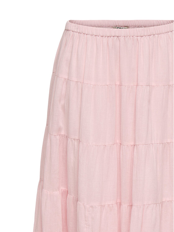 ONLY ONLY Maxi szoknya Kelly 15374229 Világos rózsaszín A-Line Fit