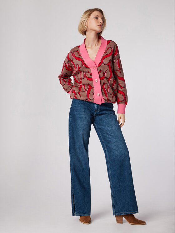 Simple Simple Traperice SPDJ504-01 Tamnoplava Relaxed Fit