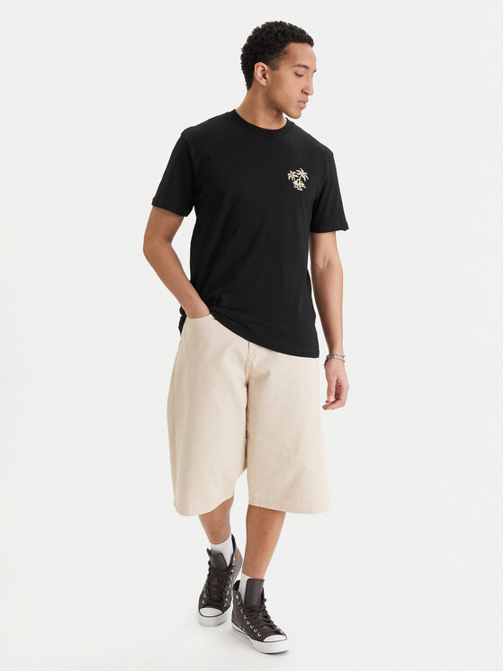 Quiksilver Quiksilver Marškinėliai Evo Learning From Nature EQYZT08265 Juoda Regular Fit