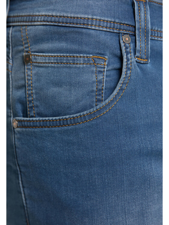 Mustang Mustang Szorty jeansowe CHICAGO SHORT Niebieski Regular Fit
