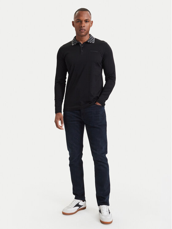 KARL LAGERFELD KARL LAGERFELD Polokošeľa 745003 564200 Čierna Regular Fit