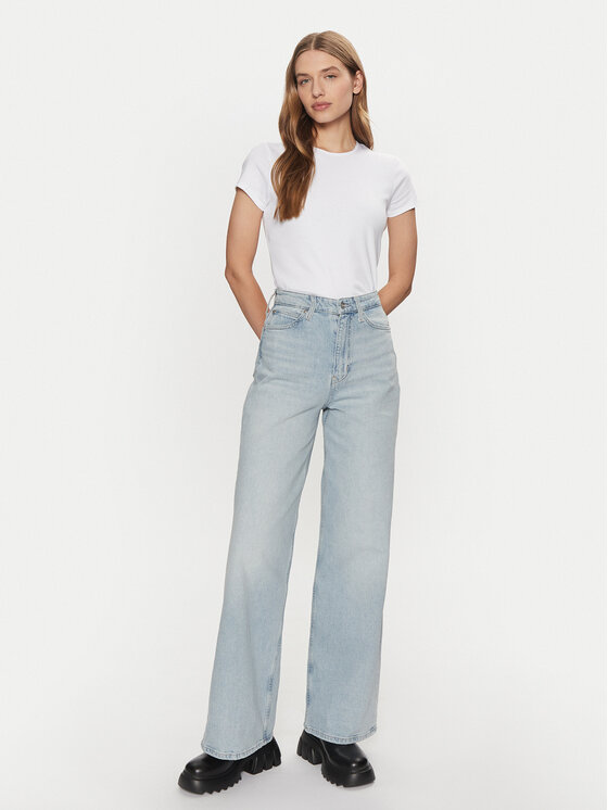 Calvin Klein Calvin Klein Тишърт K20K208049 Бял Slim Fit