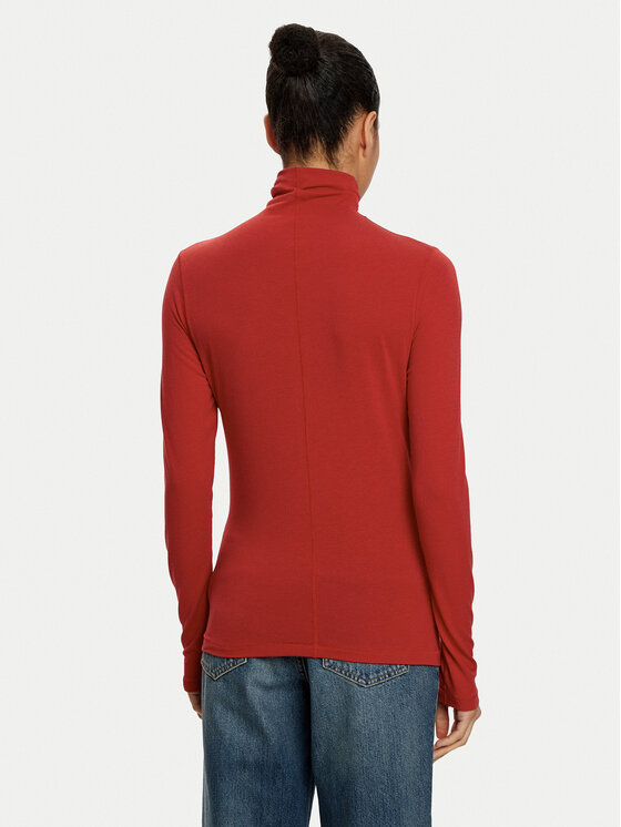 Gap Gap Bluză cu gât 625610-00 Roșu Slim Fit